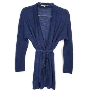 Loft ramie blend cardigan sweater sz…